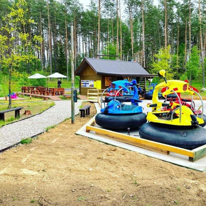 Pastelowy Domek Z Balia Elektryczna Z Jacuzzi Zalakowo Kültér fotó